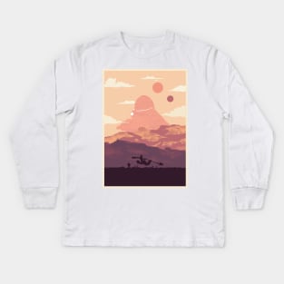 Desert Gun Kids Long Sleeve T-Shirt